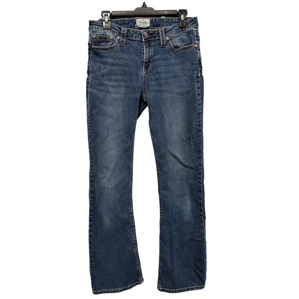 Shyanne Life Womens Bootcut Jeans Medium Wash Embroidered Pockets 30 Reg Western